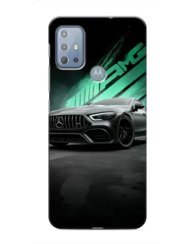 Чехол для Motorola MOTO G10 с картинкой «Темный Mercedes AMG»