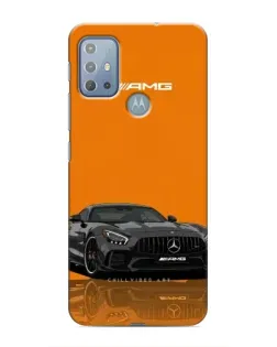 Чехол для Motorola MOTO G10 с картинкой «Оранжевый Mercedes AMG»