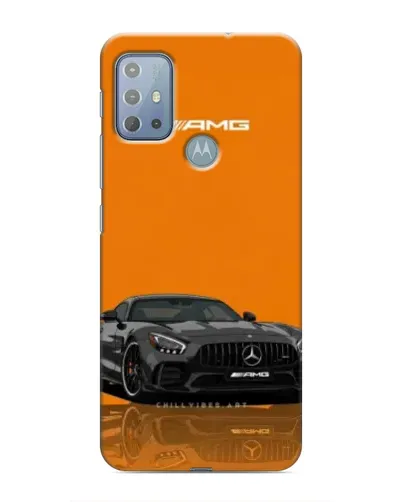Чехол для Motorola MOTO G10 с картинкой «Оранжевый Mercedes AMG»