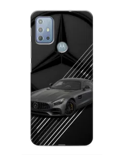 Чехол для Motorola MOTO G10 с картинкой «Mercedes AMG — графика»
