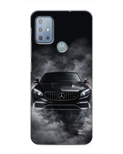 Чехол для Motorola MOTO G10 с картинкой «Mercedes в дыму»