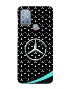 Чехол для Motorola MOTO G10 с картинкой «Mercedes — бирюзовый акцент»