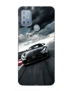 Чехол для Motorola MOTO G10 с картинкой «Гоночный Mercedes AMG»