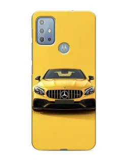 Чехол для Motorola MOTO G10 с картинкой «Желтый Mercedes GT»