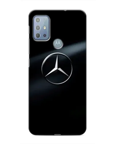 Чехол для Motorola MOTO G10 с картинкой «Mercedes на металле»