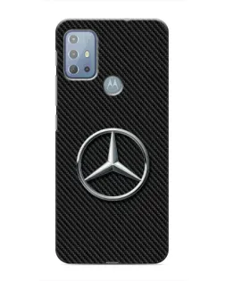 Чехол для Motorola MOTO G10 с картинкой «Карбоновый Mercedes стиль»