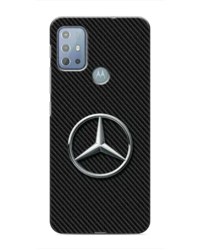 Чехол для Motorola MOTO G10 с картинкой «Карбоновый Mercedes стиль»