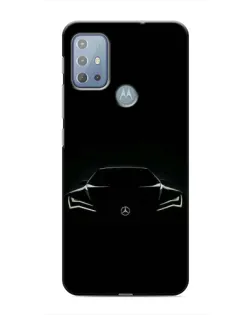 Чехол для Motorola MOTO G10 с картинкой «Mercedes — силуэт авто»