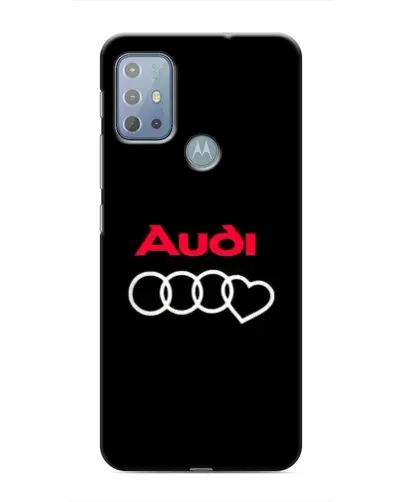 Чехол для Motorola MOTO G10 с картинкой «Логотип Audi Heart»