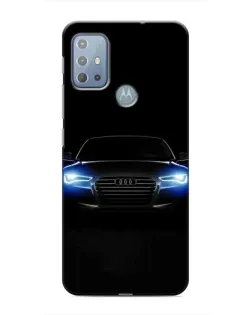 Чехол для Motorola MOTO G10 с картинкой «Audi в неоне»
