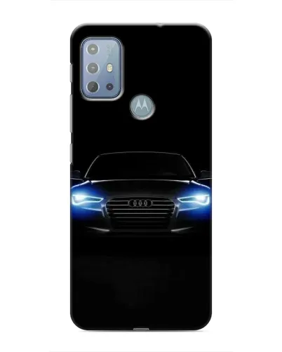 Чехол для Motorola MOTO G10 с картинкой «Audi в неоне»