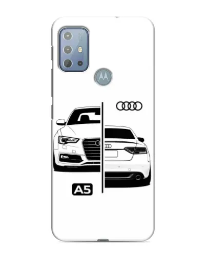 Чехол для Motorola MOTO G10 с картинкой «Audi — контрастный дизайн»