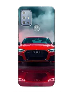 Чехол для Motorola MOTO G10 с картинкой «Audi RS — красный стиль»