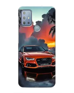 Чехол для Motorola MOTO G10 с картинкой «Audi — закат»
