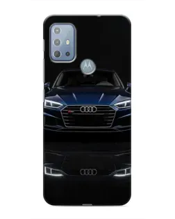 Чехол для Motorola MOTO G10 с картинкой «Audi — ночное отражение»