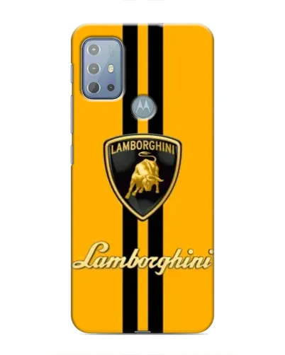 Чехол для Motorola MOTO G10 с картинкой «Lamborghini Stripe желтый»