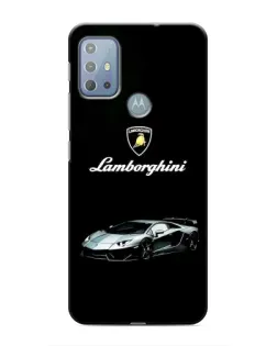 Чехол для Motorola MOTO G10 с картинкой «Логотип Lamborghini классика»