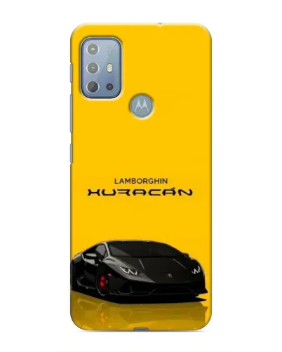 Чехол для Motorola MOTO G10 с картинкой «Lamborghini Huracan черный»