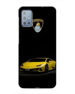 Чехол для Motorola MOTO G10 с картинкой «Lamborghini желтый акцент»