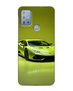 Чехол для Motorola MOTO G10 с картинкой «Салатовый Lamborghini Huracan»