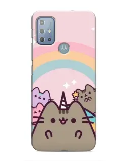 Чехол для Motorola MOTO G10 с картинкой «Единорог Pusheen»