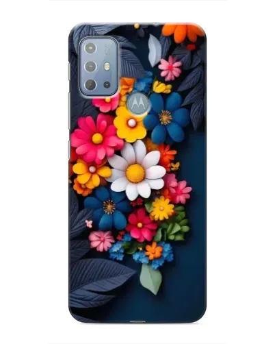 Чехол для Motorola MOTO G10 с картинкой «Цветочная феерия»