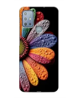 Чохол для Motorola MOTO G10 з картинкою «Райдужна квітка»