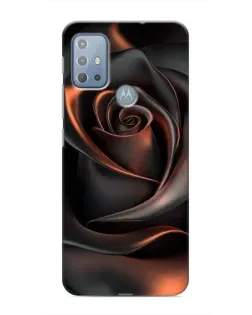 Чохол для Motorola MOTO G10 з картинкою «Шовкова чорна троянда»
