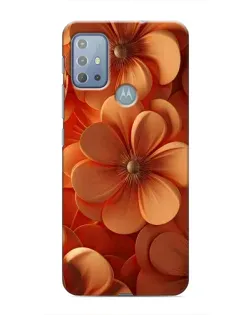 Чохол для Motorola MOTO G10 з картинкою «Помаранчева макро квітка»