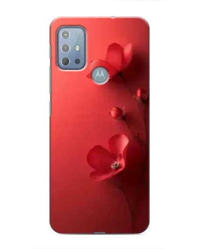 Чехол для Motorola MOTO G10 с картинкой «Маковые соцветия»