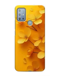 Чохол для Motorola MOTO G10 з картинкою «Золоті пелюстки»