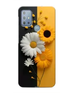 Чохол для Motorola MOTO G10 з картинкою «Соняшник та ромашка»