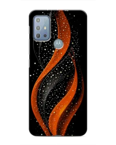 Чехол для Motorola MOTO G10 с картинкой «Огненная звездная волна»