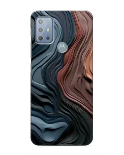 Чехол для Motorola MOTO G10 с картинкой «Цветные волны каньона»