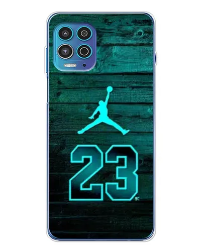 Чехол для Motorola MOTO G100 Pro с картинкой «Jordan Cyan 23»