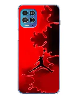 Чехол для Motorola MOTO G100 Pro с картинкой «Jordan Red Smoke»