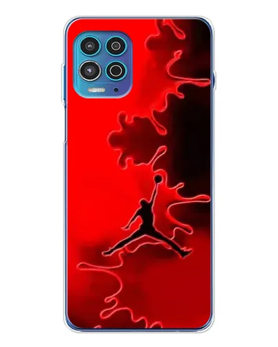Чехол для Motorola MOTO G100 Pro с картинкой «Jordan Red Smoke»