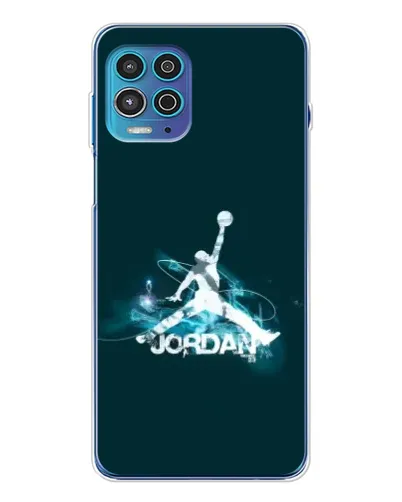 Чехол для Motorola MOTO G100 Pro с картинкой «Jordan Blue Fire»