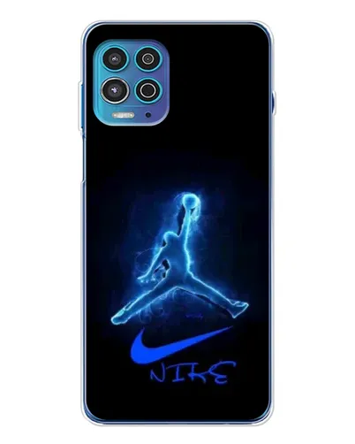 Чехол для Motorola MOTO G100 Pro с картинкой «Jordan Neon Blue»