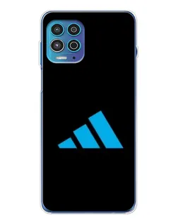 Чехол для Motorola MOTO G100 Pro с картинкой «Adidas Cyan Logo»