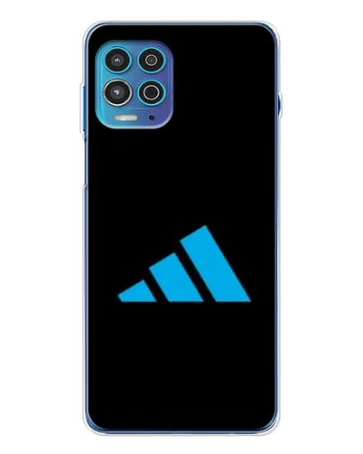 Чехол для Motorola MOTO G100 Pro с картинкой «Adidas Cyan Logo»