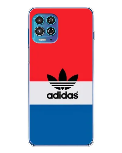 Чехол для Motorola MOTO G100 Pro с картинкой «Ретро блоки Adidas»