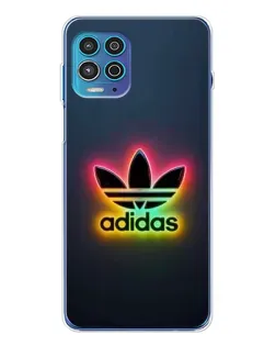 Чехол для Motorola MOTO G100 Pro с картинкой «Неоновый Adidas»