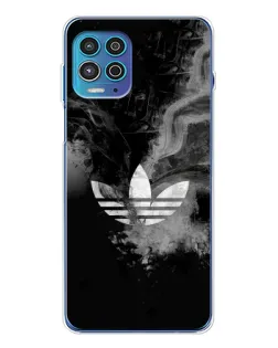 Чехол для Motorola MOTO G100 Pro с картинкой «Абстрактный дым Adidas»