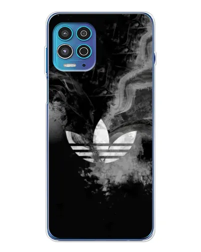 Чехол для Motorola MOTO G100 Pro с картинкой «Абстрактный дым Adidas»