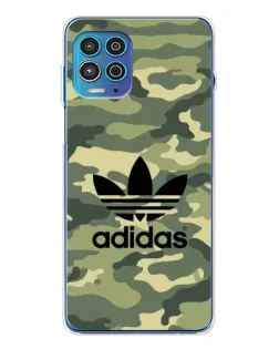 Чехол для Motorola MOTO G100 Pro с картинкой «Милитари стиль Adidas»
