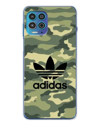 Чехол для Motorola MOTO G100 Pro с картинкой «Милитари стиль Adidas»