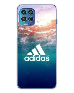 Чехол для Motorola MOTO G100 Pro с картинкой «Океанская глубина адидас»