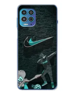 Чехол для Motorola MOTO G100 Pro с картинкой «Спортивный арт Nike»