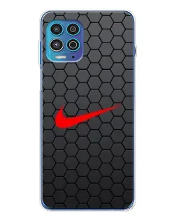 Чехол для Motorola MOTO G100 Pro с картинкой «Nike — карбоновая сетка»